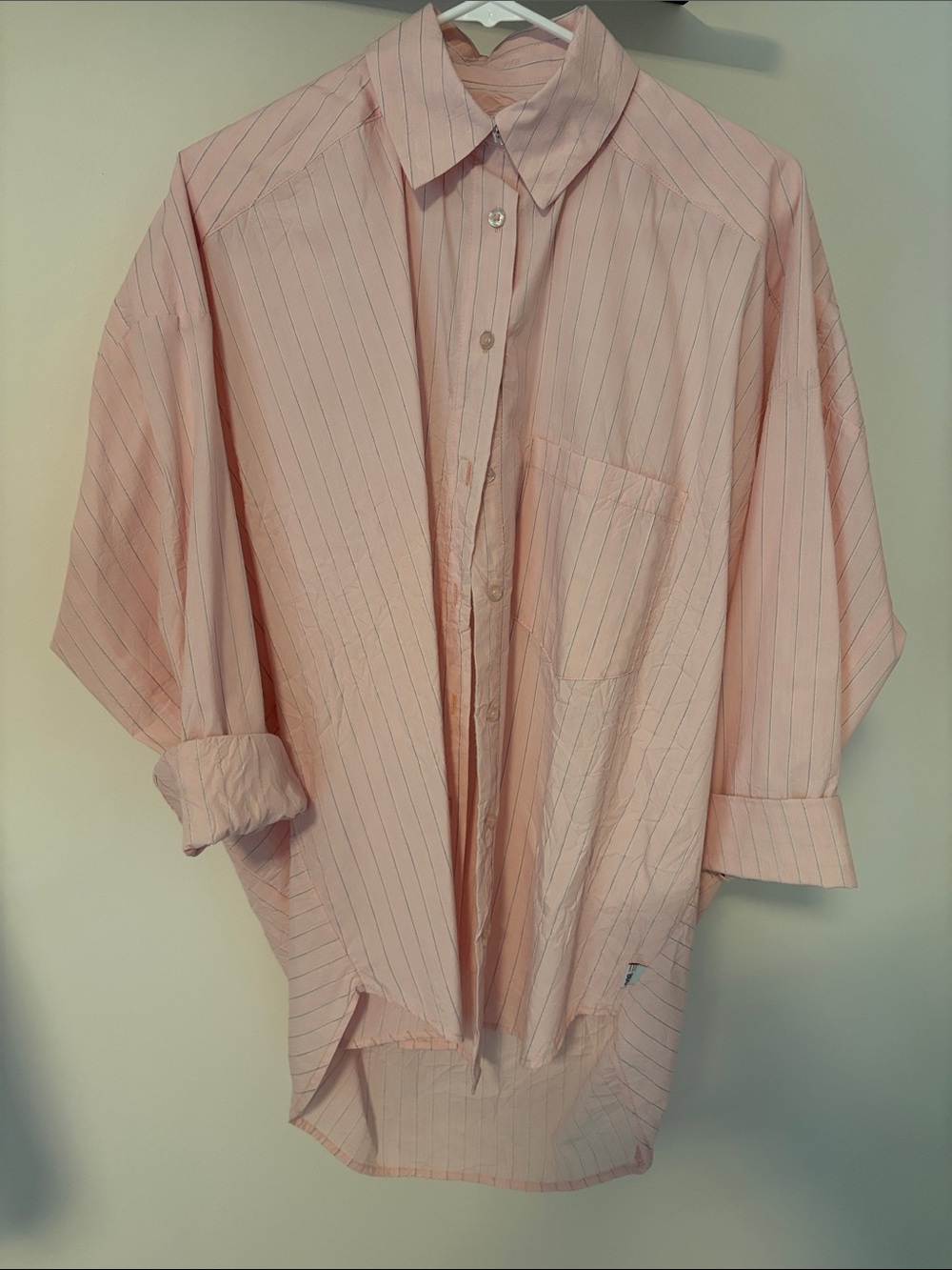 Urban outfitters-BDG WOMEN Pink Striped Button-Up Shirt